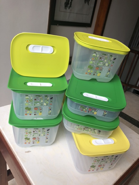 Set 23 : 16 hộp trữ đông và 7 hộp rau trữ mát Tupperware