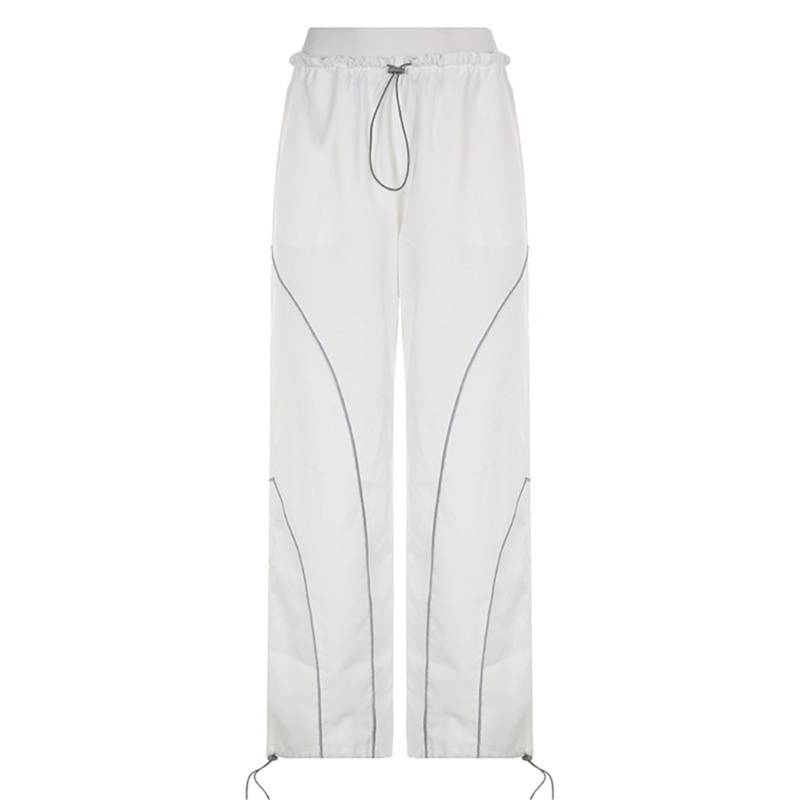 Quần Baggy Lưng Thấp Có Dây Rút Phong Cách Vintage Dành Cho Nữ Y2K