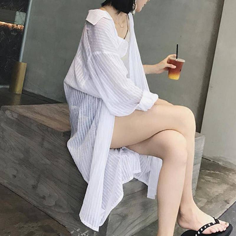 Áo sơ mi tay dài dáng rộng phong cách Hàn Quốc thời trang dành cho nữ