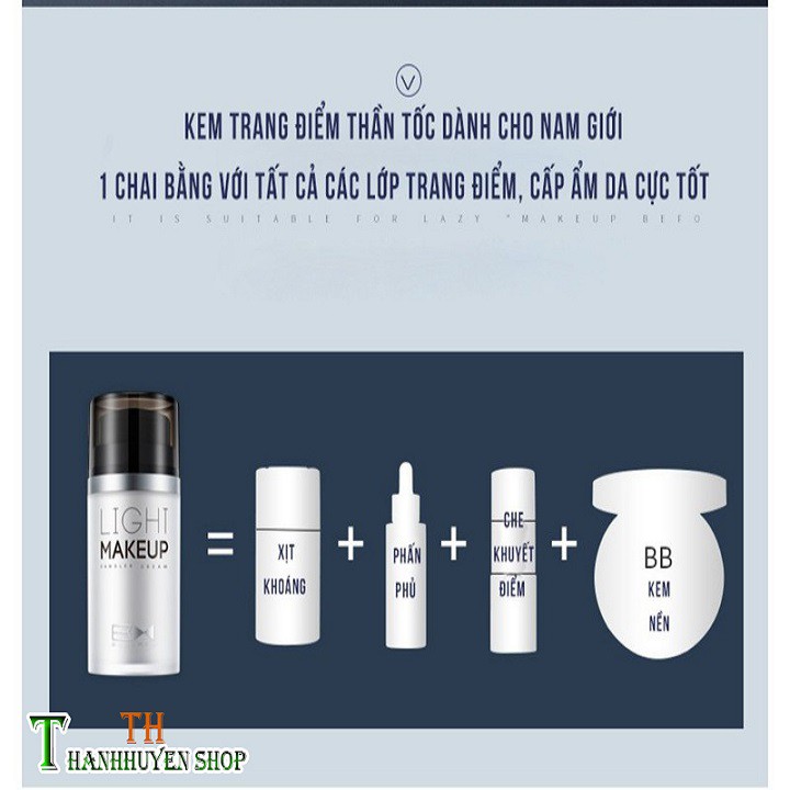 [Dạng Gói] Light Makeup Kem Che Khuyết Makeup Điểm Thần Thánh Dành Cho Nam | BigBuy360 - bigbuy360.vn