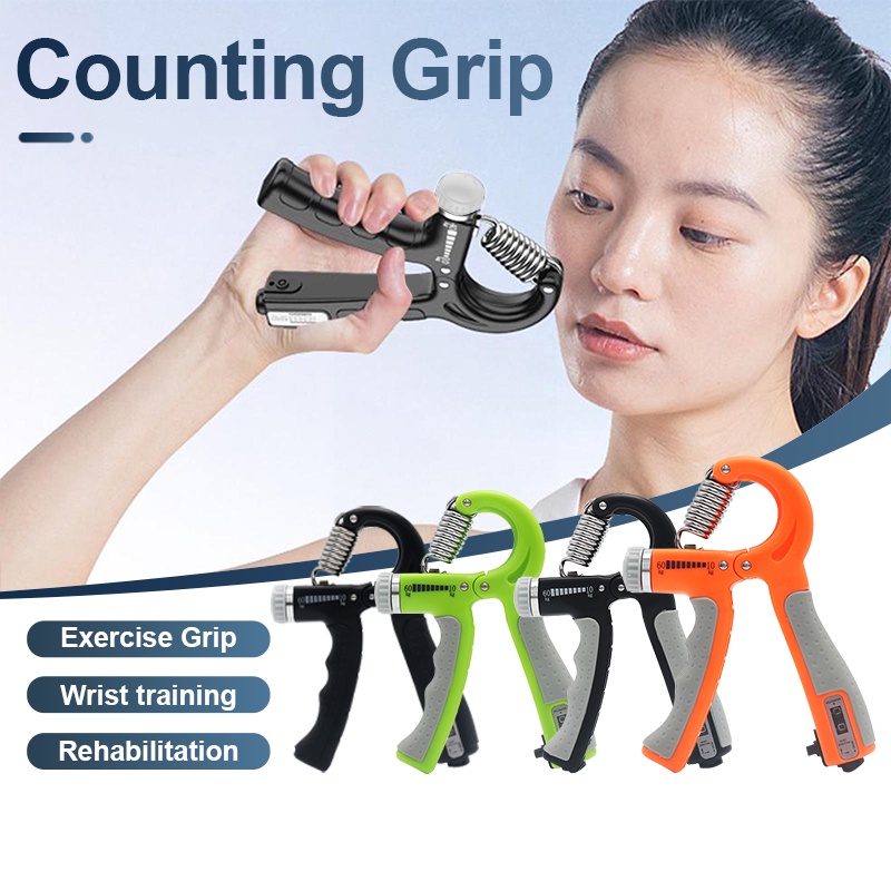 Kìm Tập Cơ Tay, Dụng cụ tập gym tập tay,  kìm bóp tập lực tay, Điều Chỉnh Lực 10-60kg Có Đếm số tự động,tập cơ ngón tay