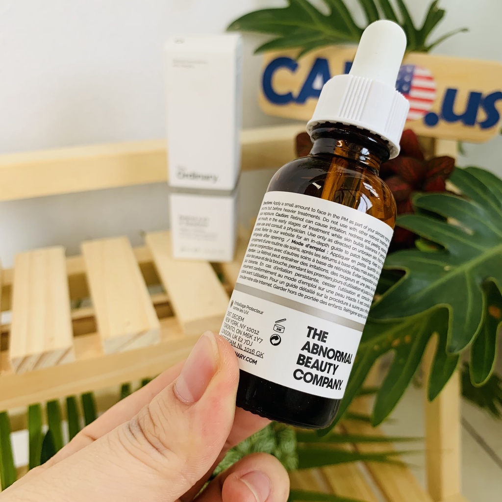 Tinh Chất Serum Retinol Squalane nồng độ 0.2% - 0.5% - 1% CABOUS030 TheOrdinary làm căng bóng, chống lão hóa, đều màu da