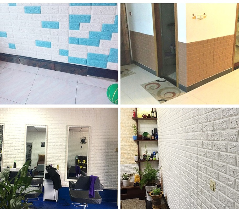 Giấy Dán Tường Giả Gạch 3d Mẫu Mới 2021