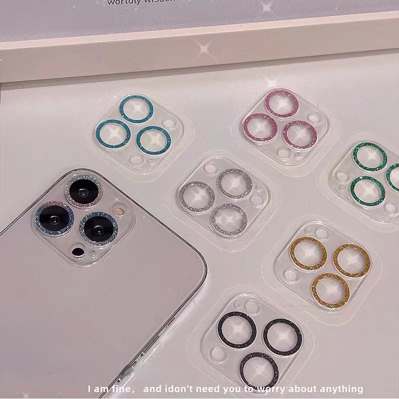 Kính cường lực bảo vệ camera sau cho iPhone 11 12 13 14 Pro Max / IP 14 Plus