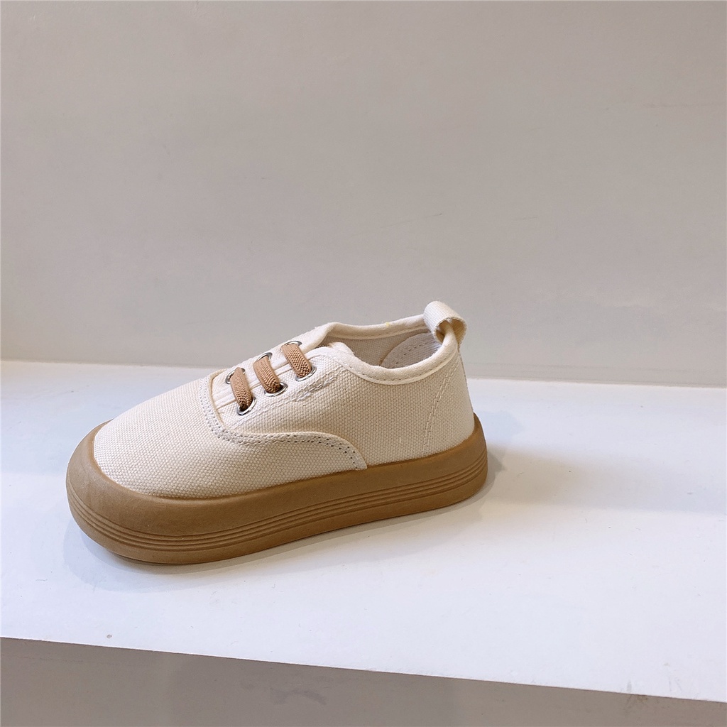 Giày Lười Vải Canvas Cổ Thấp Màu Sắc Ngọt Ngào Thời Trang Xuân Thu Cho Bé Trai Và Gái Pine039