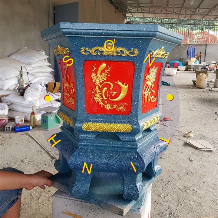 Sơn chậu kiểng màu đỏ cờ 207  chậu cảnh hệ nước ngoài trời Okay Paint 1kg