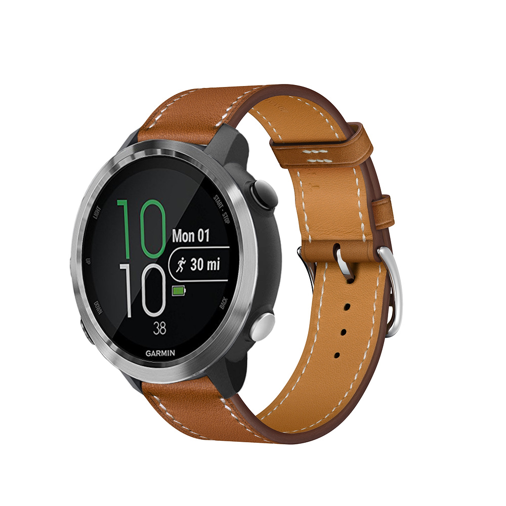 Dây Đeo Da Thay Thế Cho Đồng Hồ Thông Minh Garmin Forerunner 645 645M 245 245M / Venu Sq / Vivoactive  3