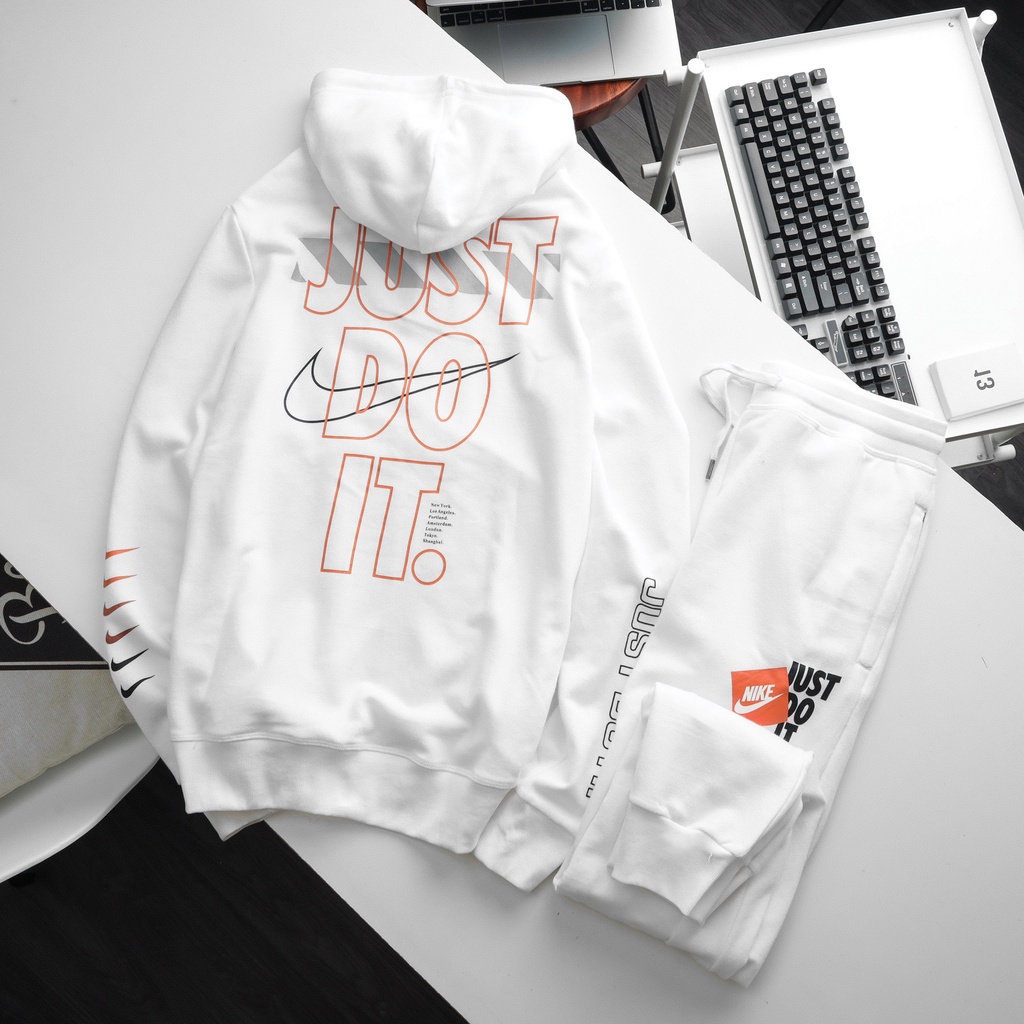 Bộ Nỉ Hoodie Unisex Chất Da Cá Vừa , Đồ Bộ Thu Đông Bigsize - 3bros Quần Áo Xuất Khẩu