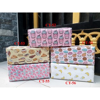 Bóp viết in FOOD CARTOON (5 MẪU CT52 -> CT56)