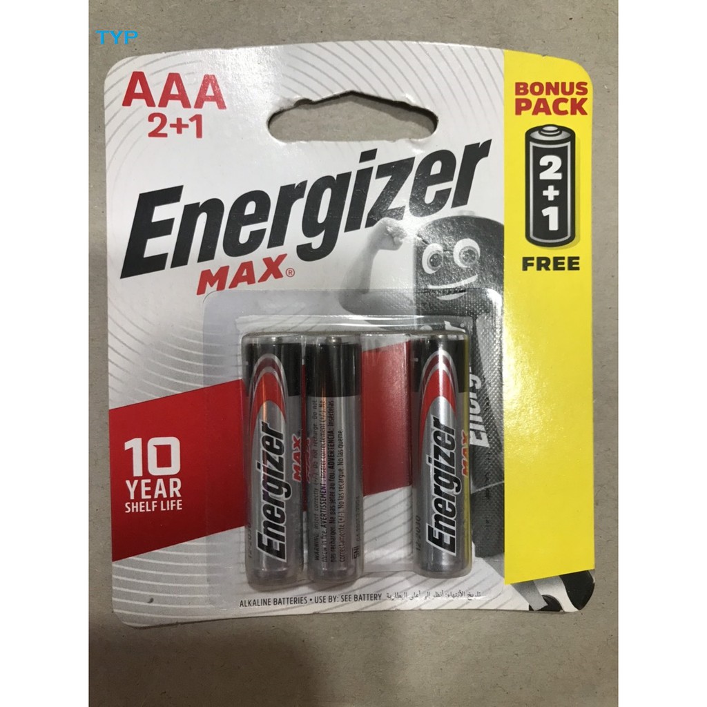 Pin AA,AAA Energizer  Alkaline (3 viên/ vỉ)chính hãng