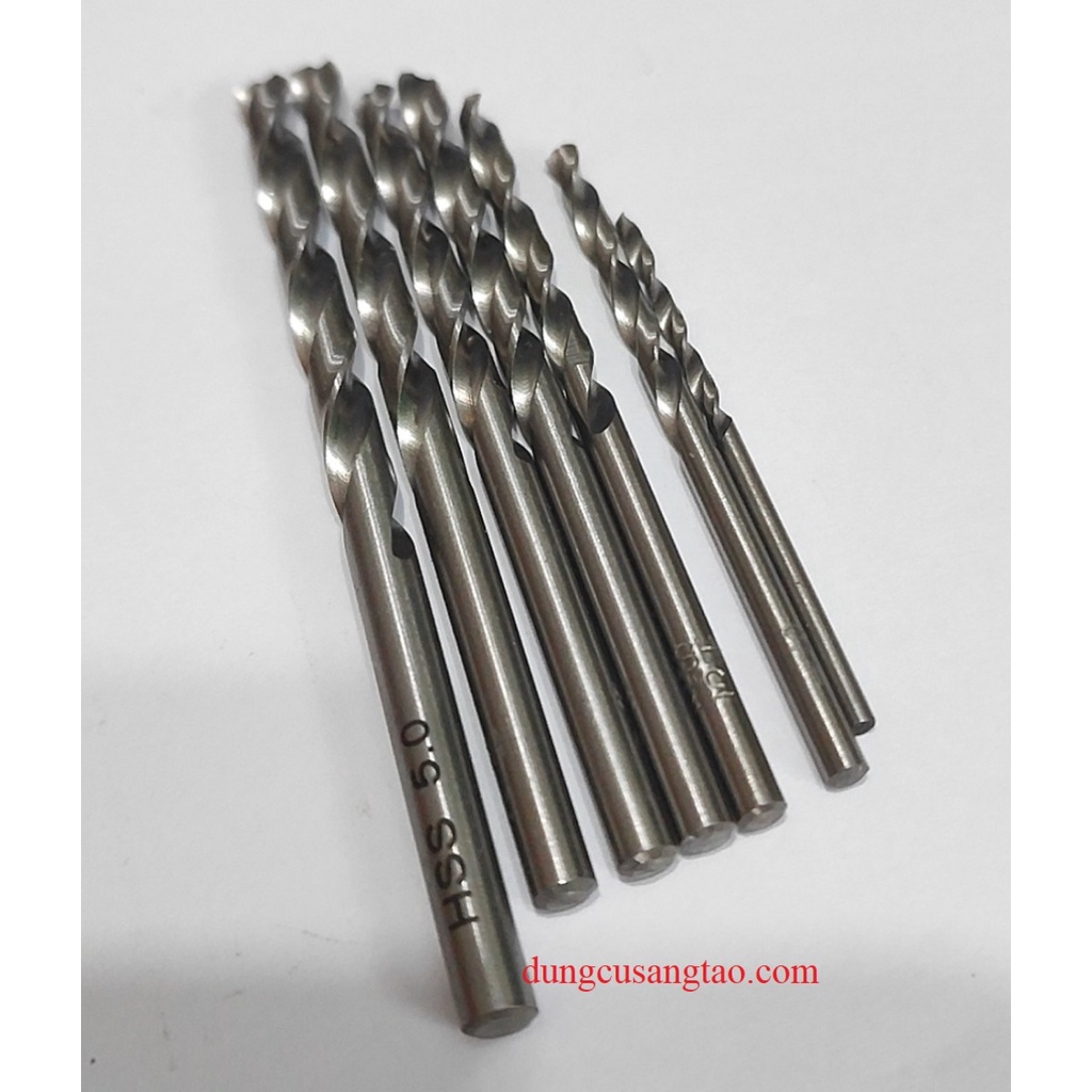 Mũi khoan thép HSS chuyên khoan Inox, gang, nhôm, đồng, gỗ, nhựa