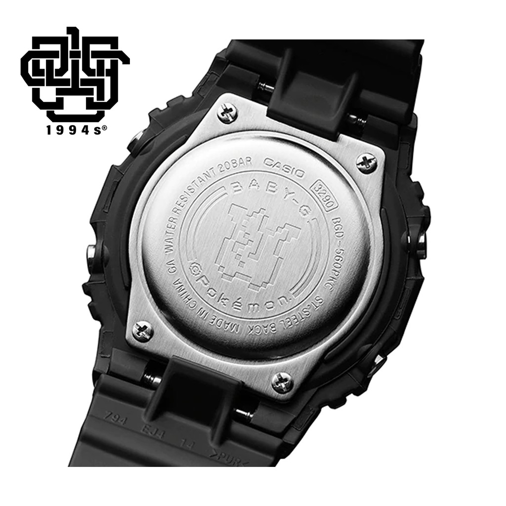 Đồng hồ nữ Casio Baby-G BGD-560 / BGD-560PKC-1 Pokémon, phiên bản giới hạn, đi kèm hộp Poké Ball, hàng chính hãng