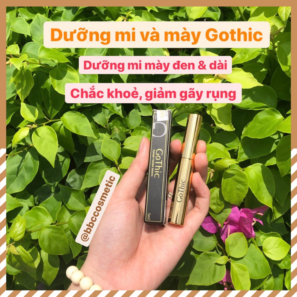 Dưỡng mi mày Gothic giúp mi mày đen dài, chắc khỏe và giảm gãy rụng BBC Cosmetic