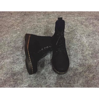 [GIÀY DA LỘN CAO CỔ DR-CLASSIC CHỐNG NƯỚC] - MÀU ĐEN