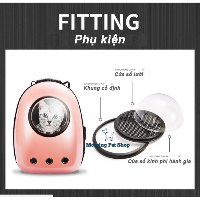 Phụ kiện balo phi hành gia cho chó mèo
