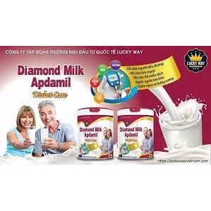 [DATE 2023] Sữa Diamond Milk Apdamil Diabet Care 400g Luckyway (sữa cho người tiểu đường)