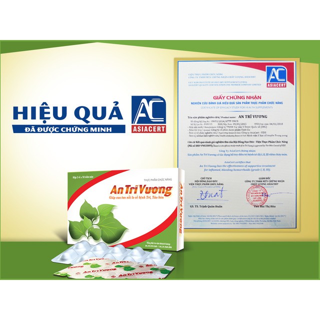 An Trĩ Vương - Dành cho người bị trĩ, táo bón, nóng trong người