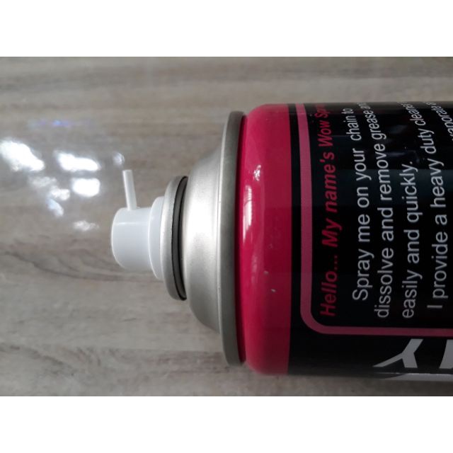 Chai xịt vệ sinh sên, vệ sinh xích, xịt rửa nhông sên đĩa xe máy LUBE71 WOW SPRAY 600ml