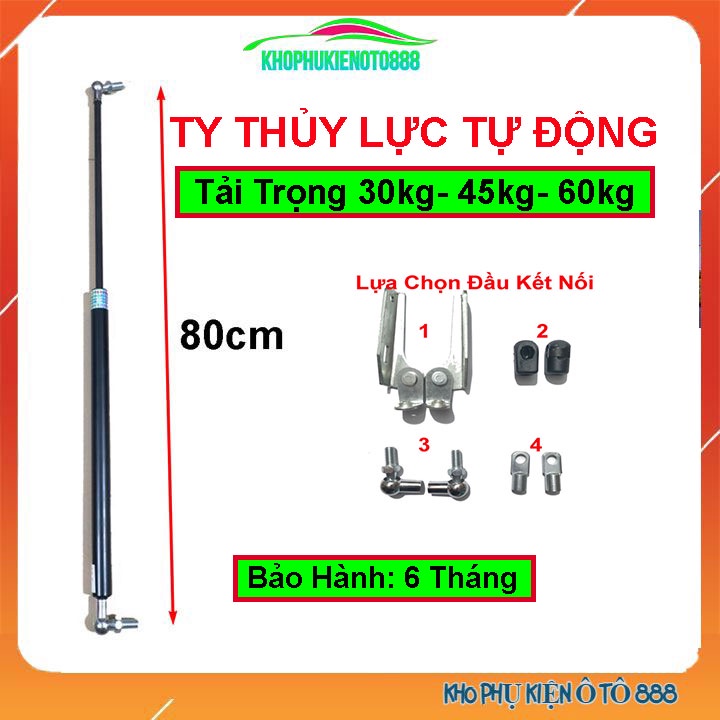 Ty thủy lực, ben hơi dài 80cm chịu lực 20kg-30kg-45kg-60kg-80kg/cây chống nắp capo, cốp ô tô cánh cửa