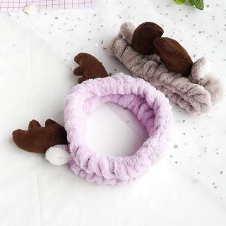 Băng Đô Sừng Hươu 3D Vải Nhung Mềm Mại