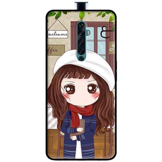 Ốp Lưng Oppo Reno 2F - Reno 2Z - Reno 10x Mẫu Anime Cô Gái Cầm Sách