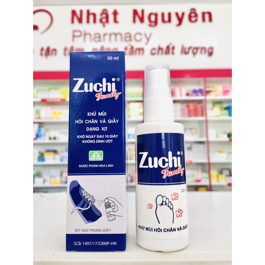 ZUCHI FAMILY - Xịt giày khử mùi 50ml