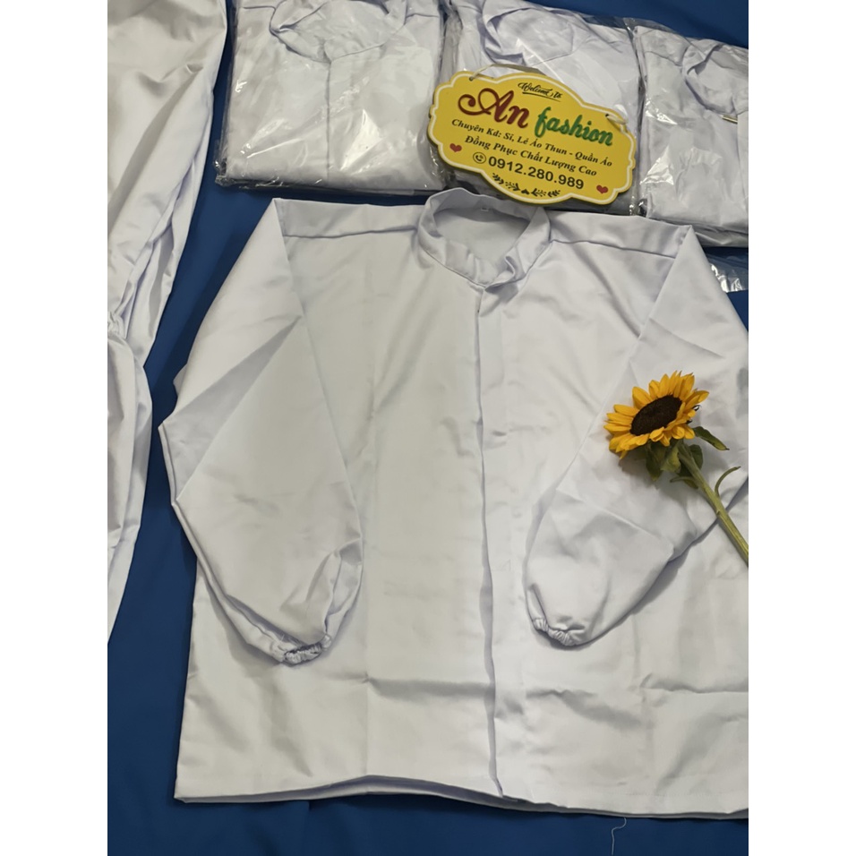 Quần áo thủy sản dùng trong ngành chế biến thủy sản vải siêu mềm hàng đẹp - mềm mịn.