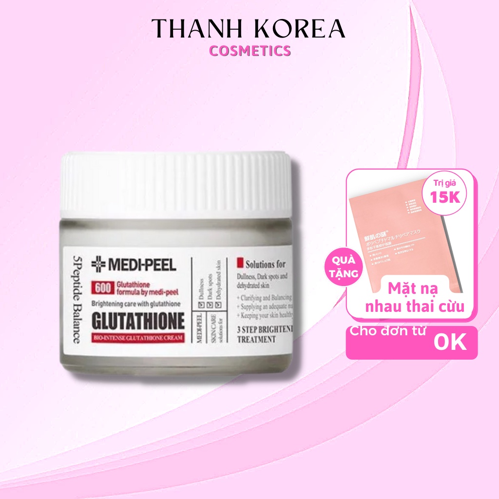 Kem Dưỡng Trắng MEDI-PEEL Glutathione 600 White Cream Sáng Da Medi Peel Hàn Quốc 50ml