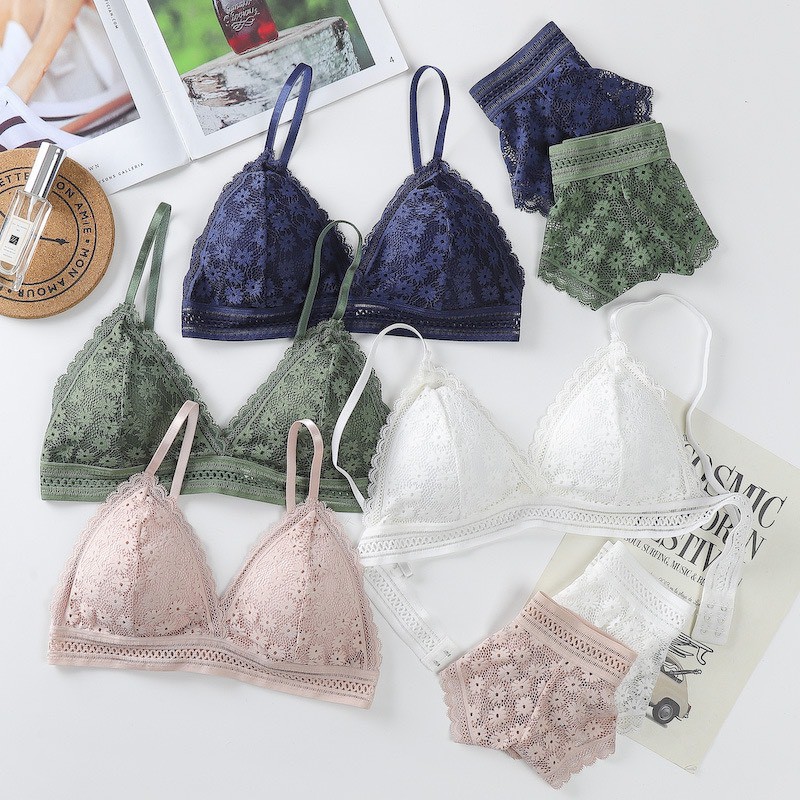 Áo Bra Hoa Mini Mút Mỏng Cài Sau🎀FREESHIP🎀 Áo Lót Siêu Xinh Gợi Cảm 7156