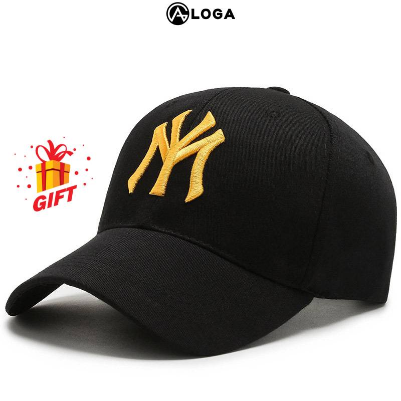 Nón lưỡi trai nam nữ, nón kết Unisex, thêu chữ NY (NewYork Yankee) của Loga Store M008