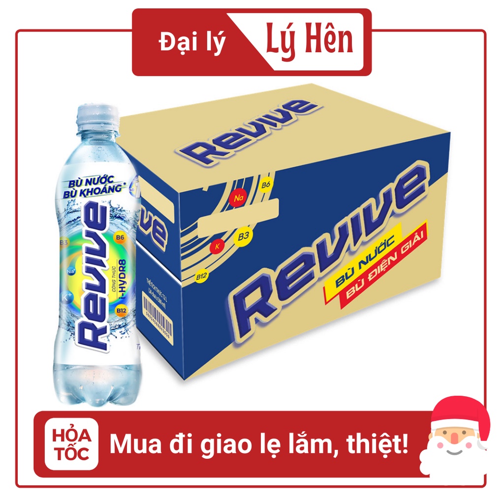 Thùng 24 Chai Uống Giải Khát Bù Khoáng Isotonic Revive Energy Drink Chai Nhựa PEP 500ml Date Luôn Mới