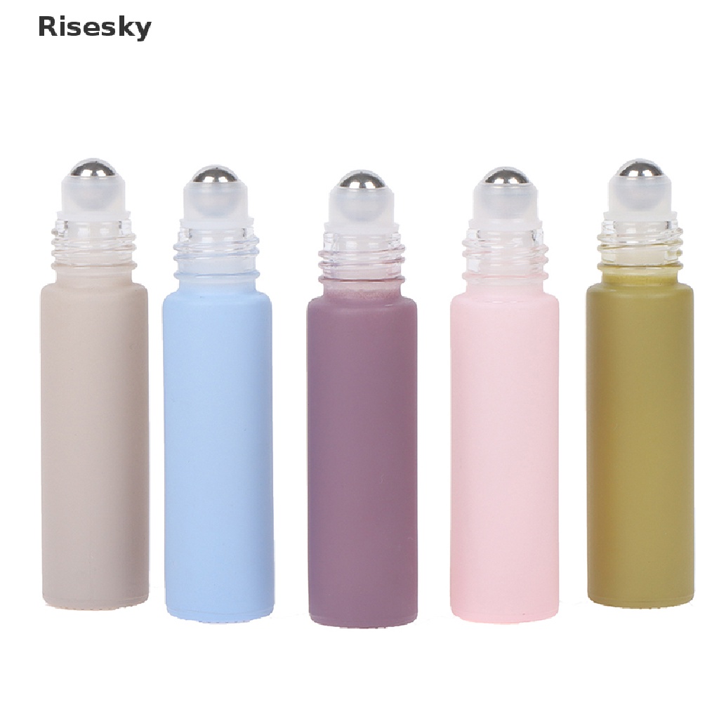 Lọ chiết nước hoa thủy tinh có đầu lăn và nắp đậy dày 10ml