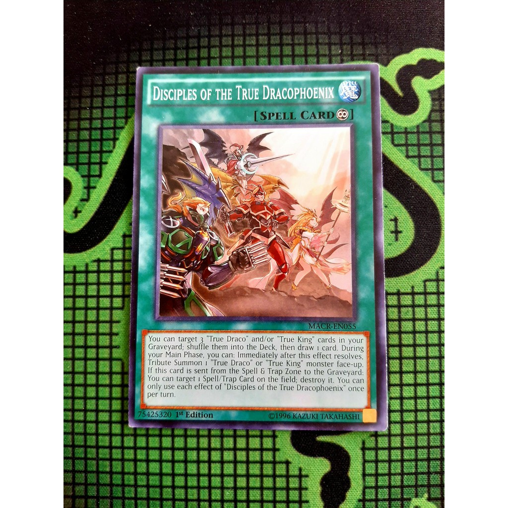 THẺ BÀI YUGIOH  - SPELL -Disciples of the True Dracophoenix - MACR-EN055 - Common