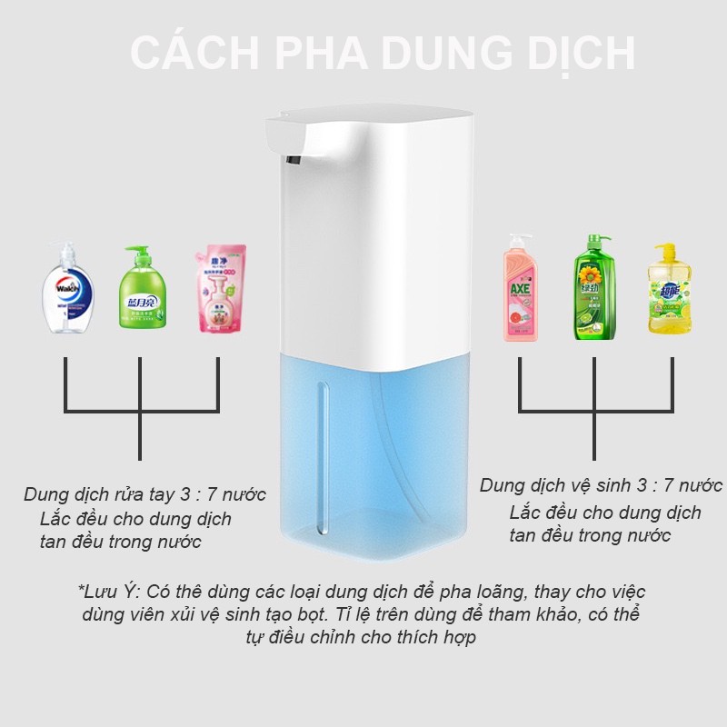 [ 400ml - Sạc Điện ] Bình Xịt Cồn Mini Bình Xịt Tạo Bọt Cảm Ứng Tự Động Xịt Gel Không Tiếp Xúc