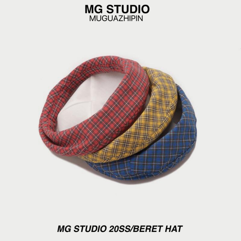 Mũ Beret MG STUDIO Họa Tiết Ca Rô Thời Trang Sành Điệu