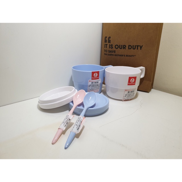 Sét cốc và thìa cho bé sơ sinh , hàng thái có tem