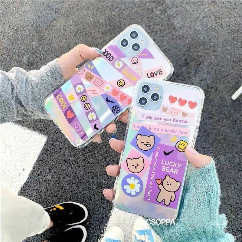 Ốp Điện Thoại Hình Gấu Đáng Yêu Cho Iphone 11pro / Se 2 / X / Xsmax / Xr 6s 7 8plus