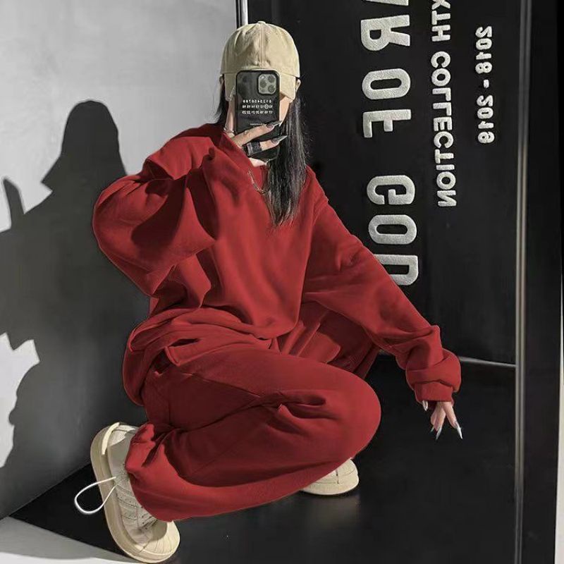 SET ÁO SWEATER + QUẦN THUN BO ỐNG HÀNG DÀY DẶN Y HÌNH