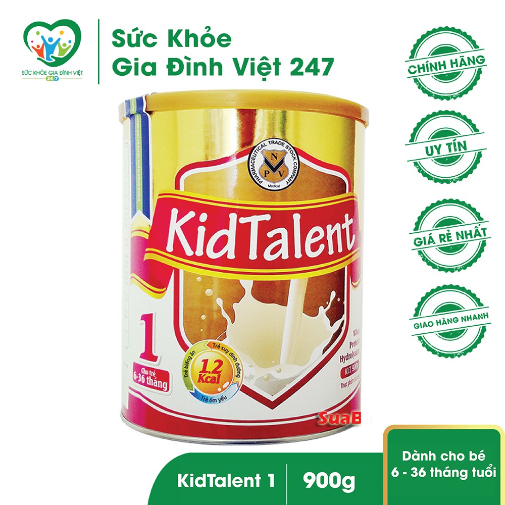 Sữa Kidtalent 1 - Hỗ trợ sự phát triển của trẻ (900g)