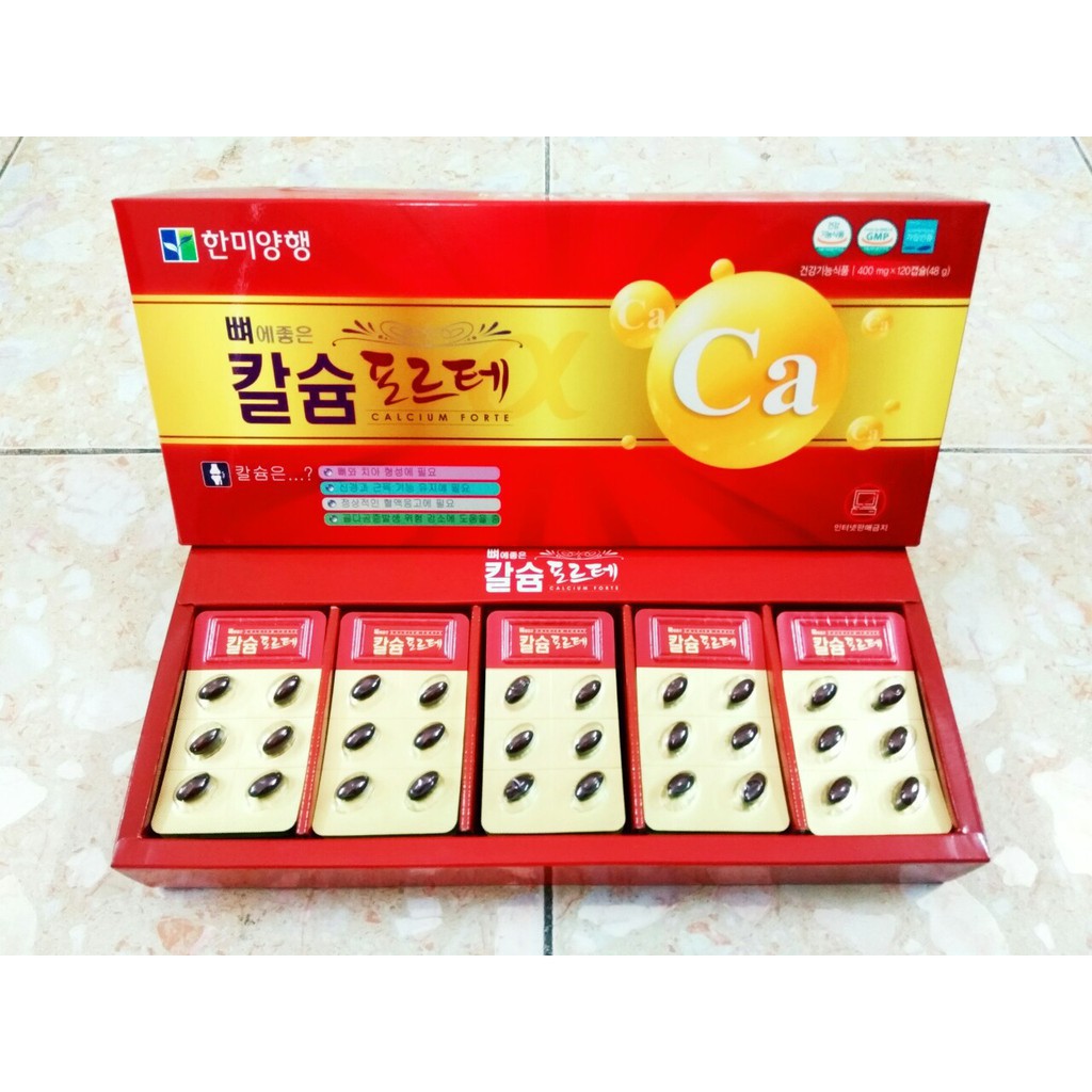 Viên Canxi Hanmi Hàn Quốc, Hộp đỏ 120 viên* 400gr | BigBuy360 - bigbuy360.vn