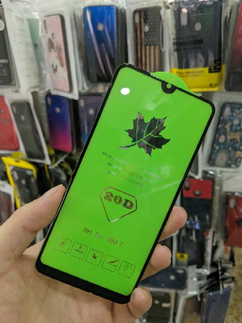 Cường lực 20D cho Xiaomi Redmi 7 FREESHIP Từ 50k full màn full keo ôm màn 2.5D cao cấp chất đẹp
