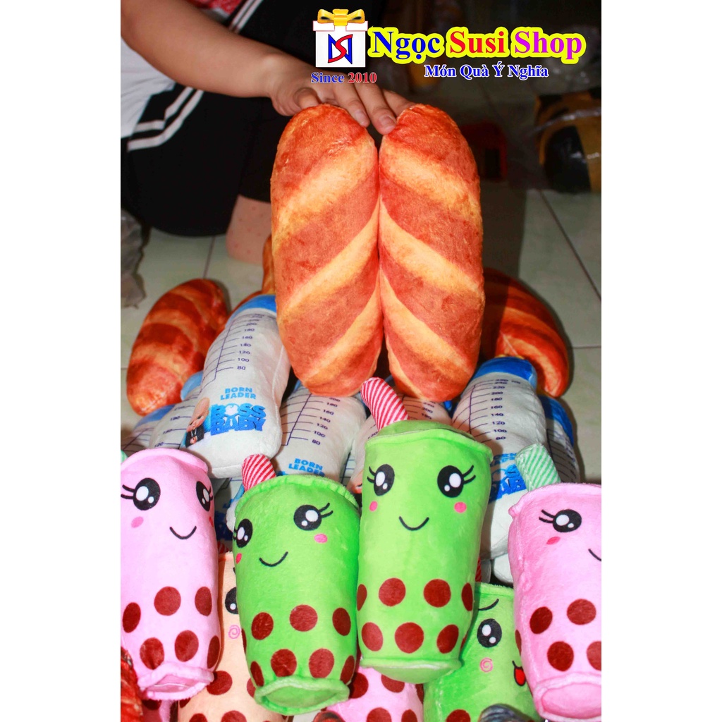 BÁNH MÌ NHỒI BÔNG 3D SIÊU TO ÔM NGỦ SIÊU MỀM MỊN - THÚ BÔNG BÁNH MÌ SIÊU ĐẸP