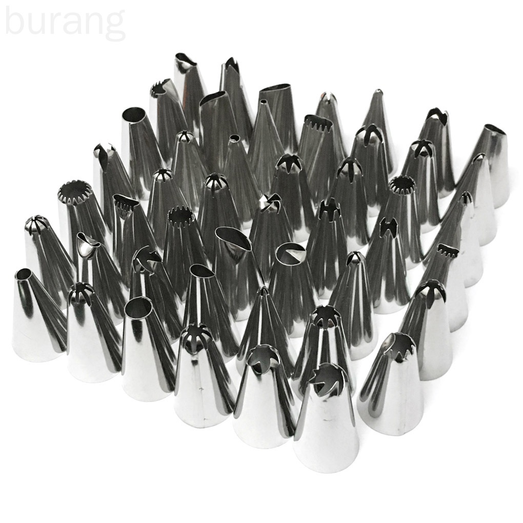 Set 48 đui bánh kem bằng thép không gỉ chất lượng cao an toàn tiện dụng trang trí bánh