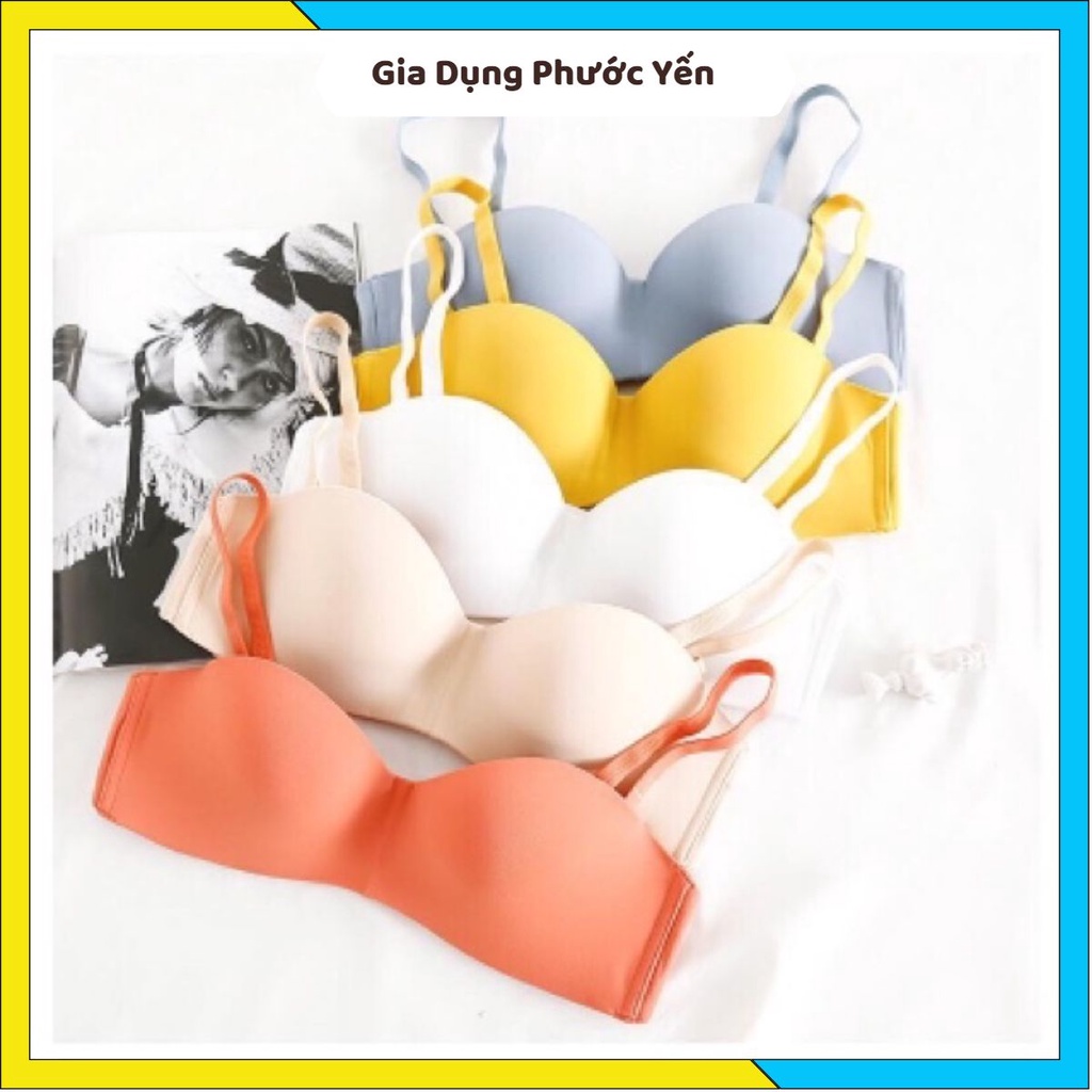 Áo Ngực Quây Cúp Ngang Chống Tuột Không Gọng, Đệm Vừa Kèm Dây Vai Có Thể Tháo Rời (157)