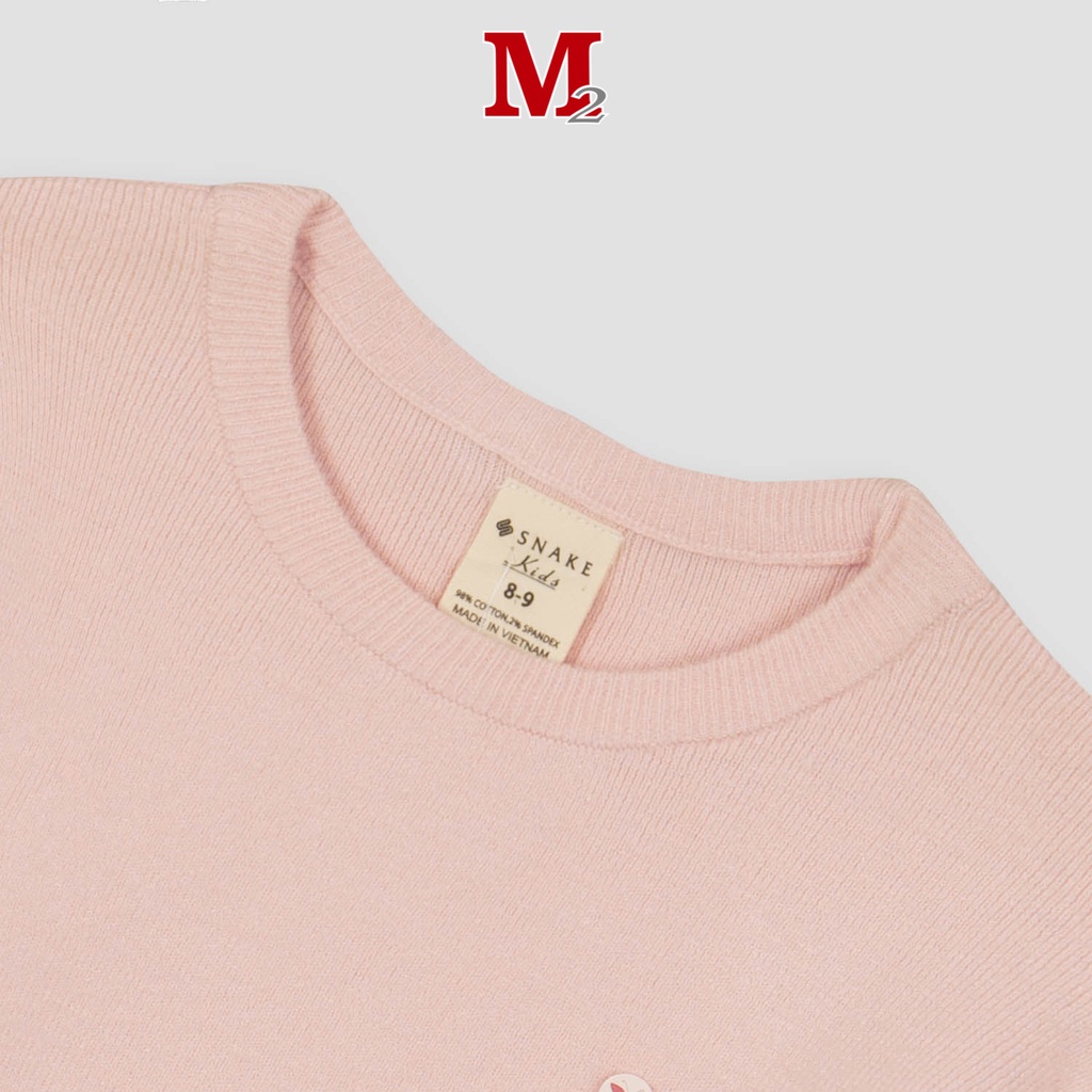 Áo len bé gái bèo tay K239190017 Thời trang M2