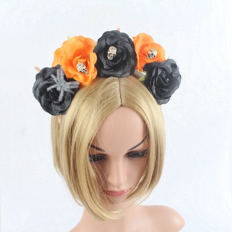 Băng Đô Hoa Hồng Hóa Trang Halloween Cho Nữ