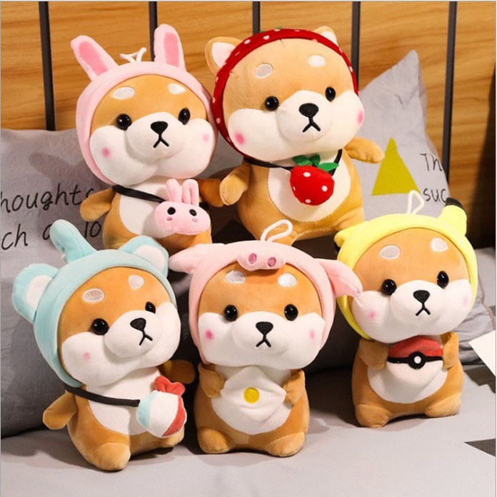 Gấu Bông Chó Shiba Corgi Bingo Cosplay Cute mềm mịn Size 25 cm , 35cm , 50cm