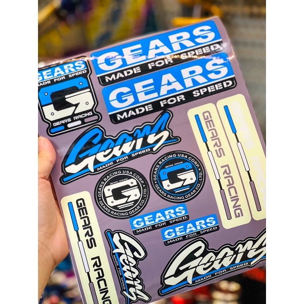 Tem Sticker set Gears Decal Logo ✌