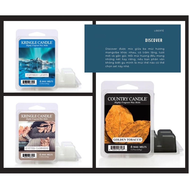 Wax melt/ Sáp thơm Kringle- Country Candle