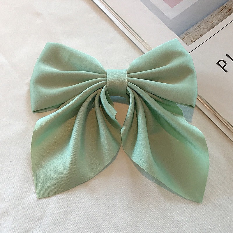 Kẹp tóc nơ tiểu thư Hàn Quốc Bản to siêu cute Hót trend mẫu mới 2020